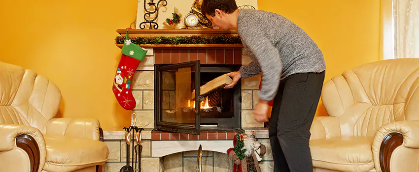 Rusted Metal Fireplace Restoration in Waldorf, Maryland
